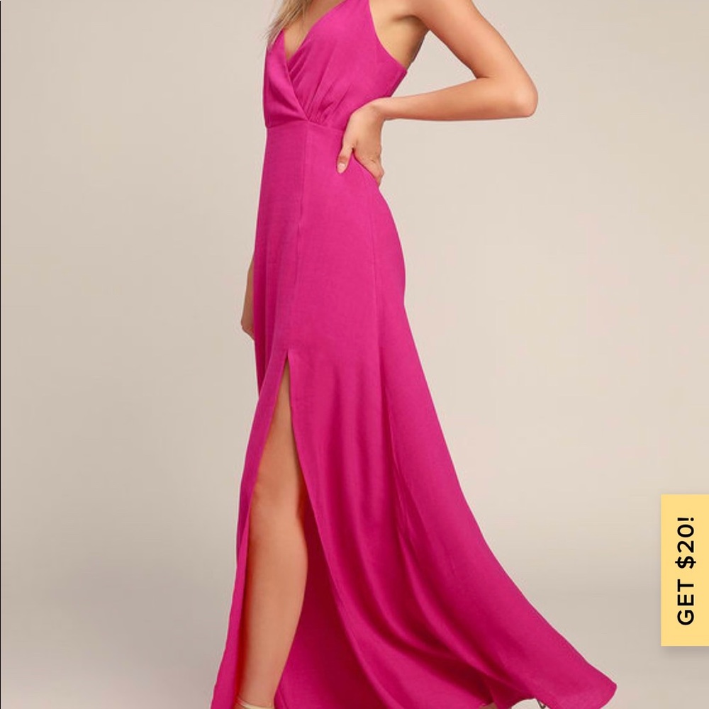 Hot Pink Maxi Dress (Lulu)